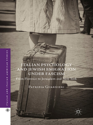cover image of Italian Psychology and Jewish Emigration under Fascism